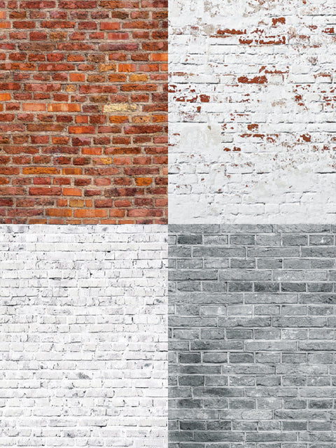 Inlovearts 24PCS  6" Brick Wall Texture DIY Scrapbook & Cardstock Paper