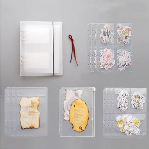 Inlovearts Transparent Sticker Storage Book