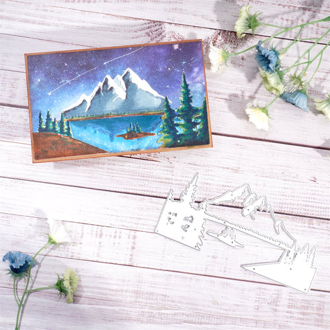 Inlovearts Charming Night Scenery Cutting Dies