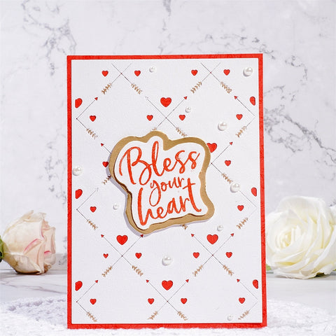 Inlovearts Little Hearts Background Board Cutting Dies
