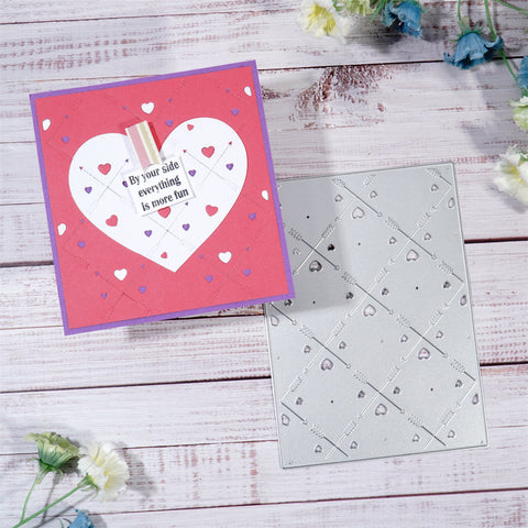 Inlovearts Little Hearts Background Board Cutting Dies