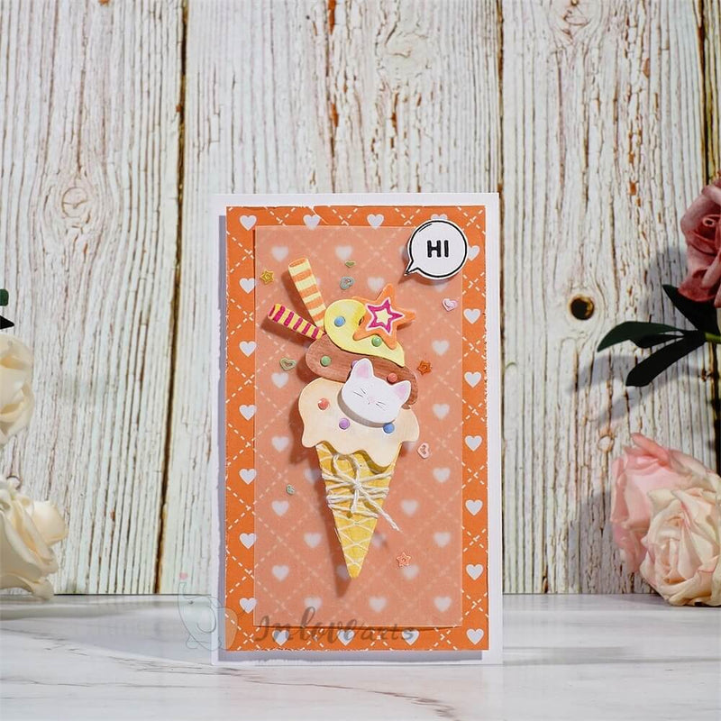 Inlovearts Yummy Ice-Cream Cutting Dies
