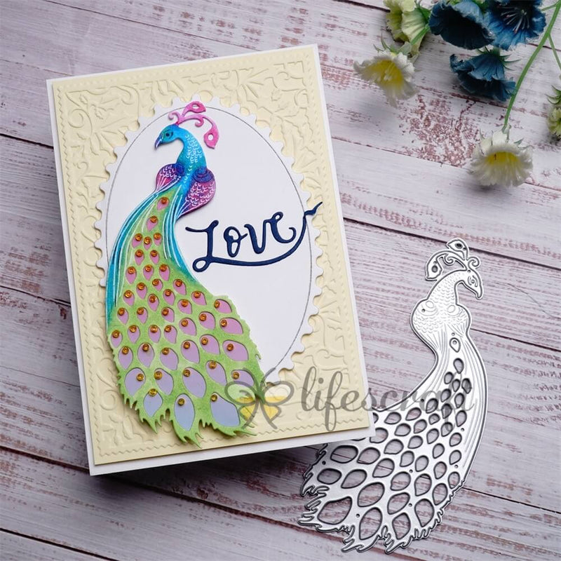 Inlovearts Peacock Cutting Dies