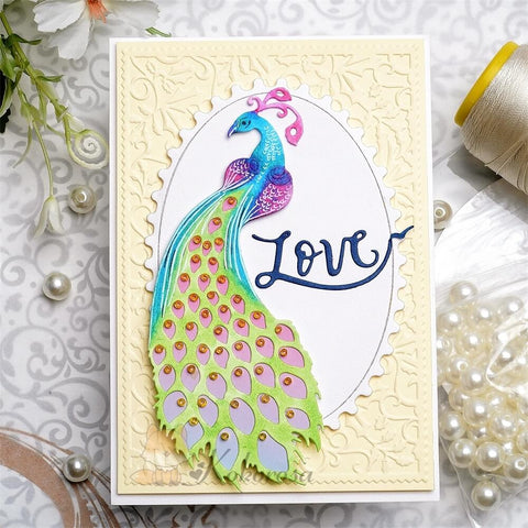 Inlovearts Peacock Cutting Dies