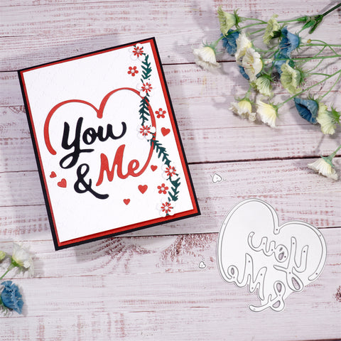 Inlovearts "You & Me" Word Metal Cutting Dies