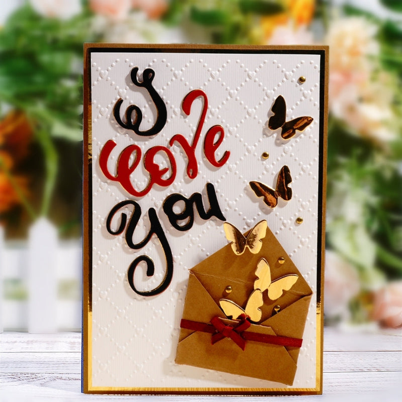 Inlovearts "I LOVE YOU" Fancy Word Cutting Dies