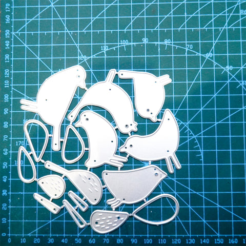 Inlovearts Two Sing Birds Metal Cutting Dies