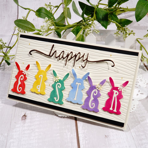 Inlovearts "Happy Easter" Bunny Metal Cutting Dies