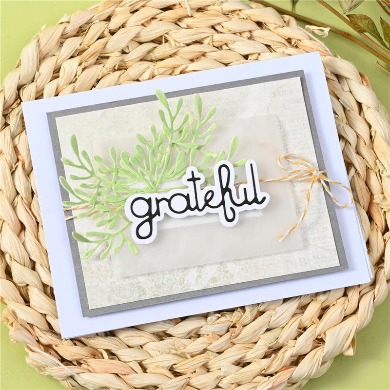 Grateful Word Decor Dies - Inlovearts
