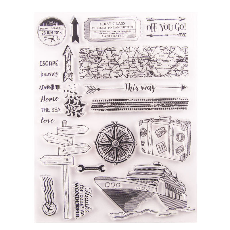 Inlovearts Road Sighs Clear Stamps
