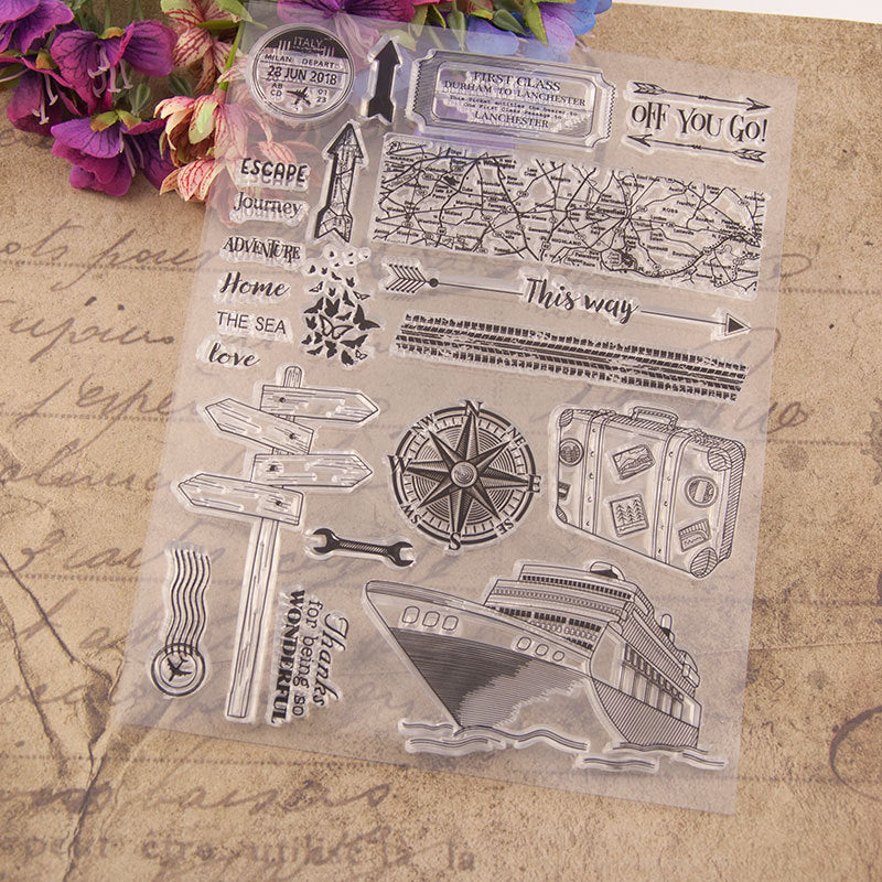Inlovearts Road Sighs Clear Stamps