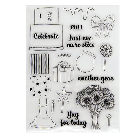 Inlovearts Birthday Theme Clear Stamps