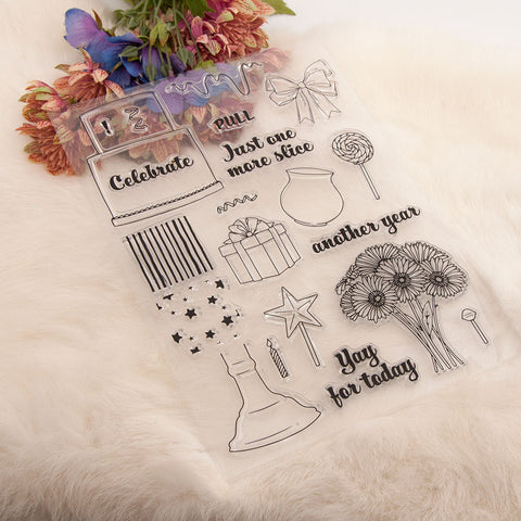 Inlovearts Birthday Theme Clear Stamps