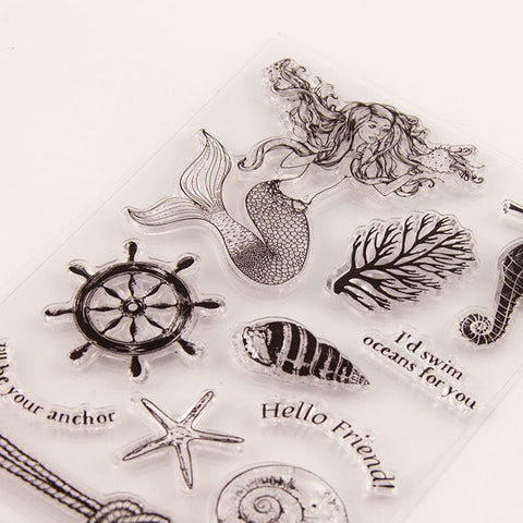 Inlovearts Sea Life Clear Stamps