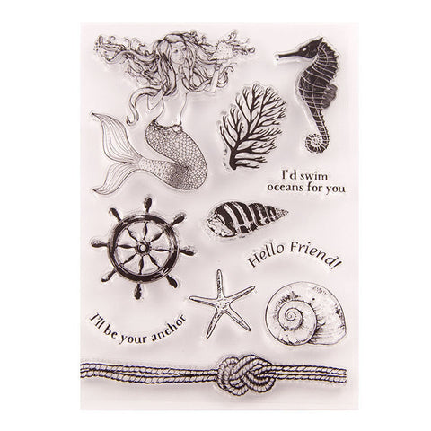 Inlovearts Sea Life Clear Stamps