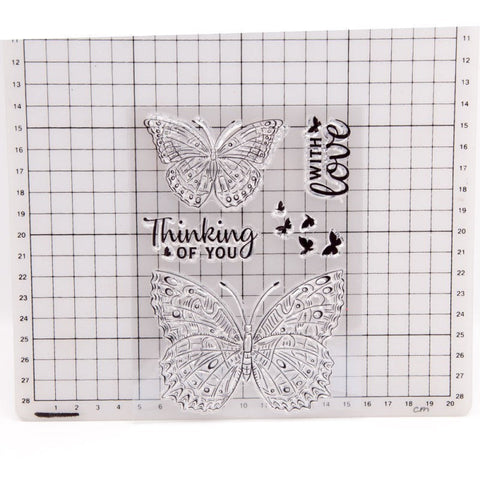 Inlovearts Big Butterfly Clear Stamps