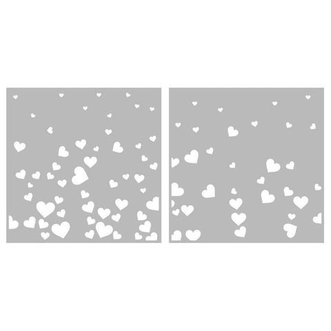 Inlovearts A Flush Of Hearts Painting Stencil