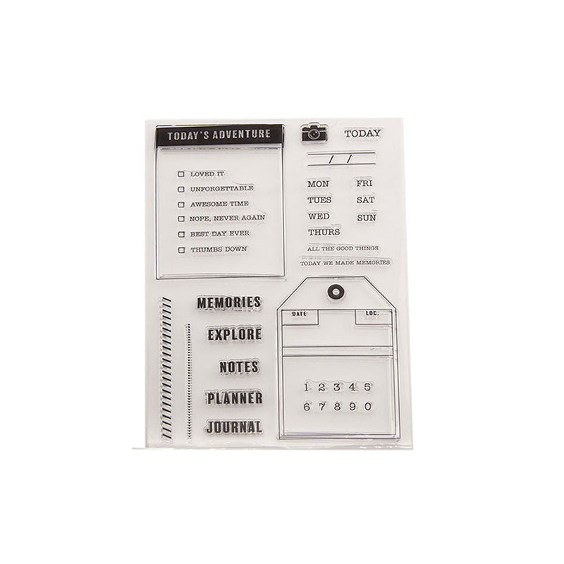 Inlovearts Notes Decor Clear Stamps