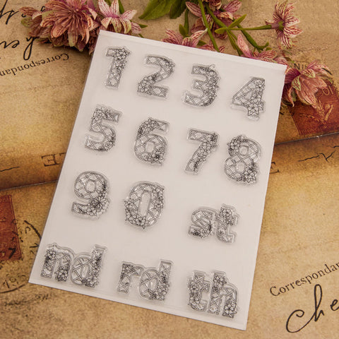 Inlovearts Numbers Clear Stamps