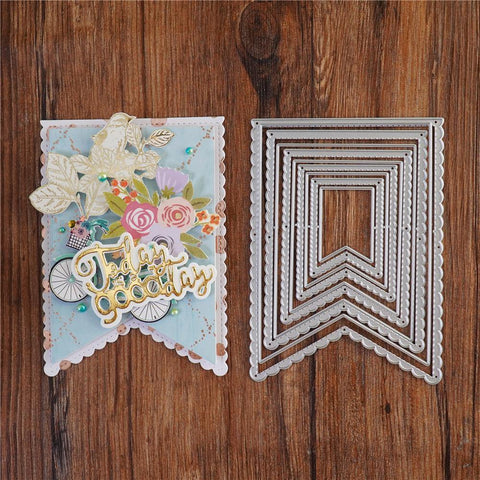 Stitched Lace Tag Decor Dies - Inlovearts