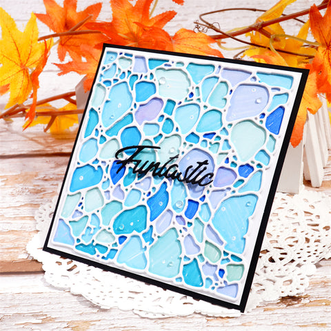 Inlovearts Seawater Pattern Background Board Cutting Dies