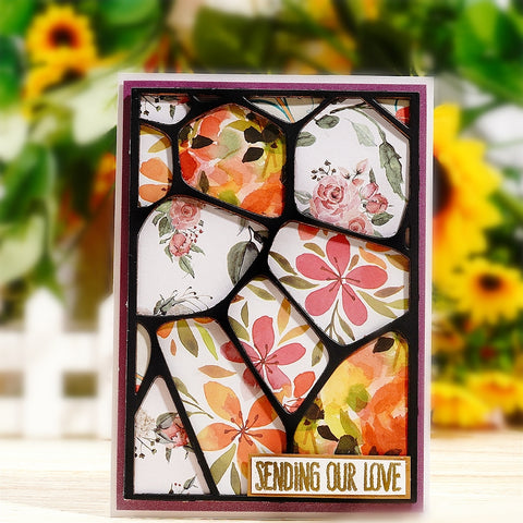 Inlovearts Crushed Background Board Cutting Dies