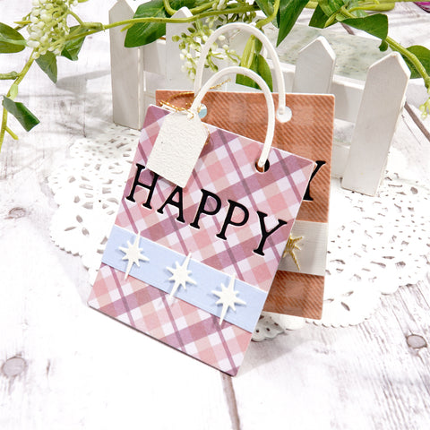 Inlovearts "Happy Shopping" Bag Metal Cutting Dies