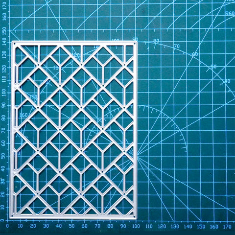 Inlovearts Diamond-Shaped Brick Background Board Cutting Dies