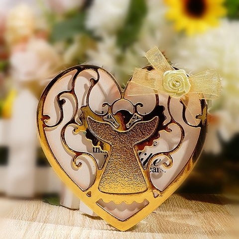 Inlovearts Hollow Angel Heart Metal Cutting Dies