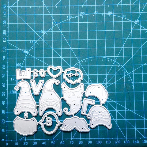Inlovearts "LOVE" Gnomes Metal Cutting Dies