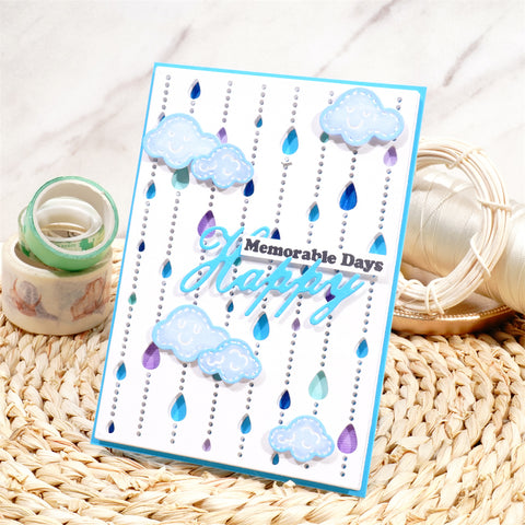 Inlovearts Water Drops Background Board Cutting Dies