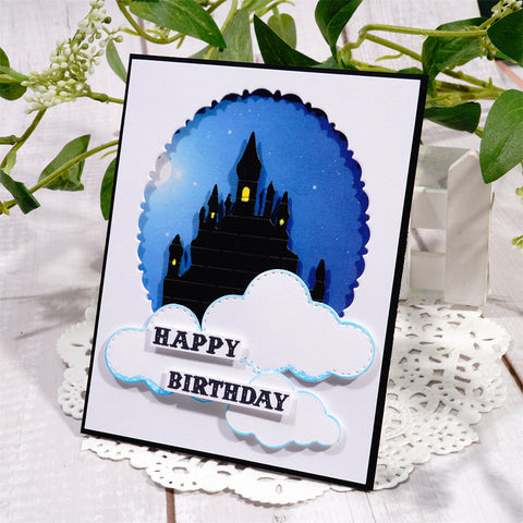 Inlovearts Medieval Castle Metal Cutting Dies