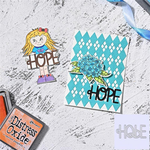Inloveartshop "HOPE" Word Cutting Dies