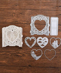 Romantic Wedding Album Frame Dies - Inlovearts