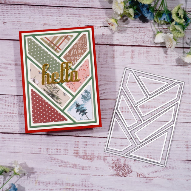Inlovearts Splicing Rectangular Background Dies