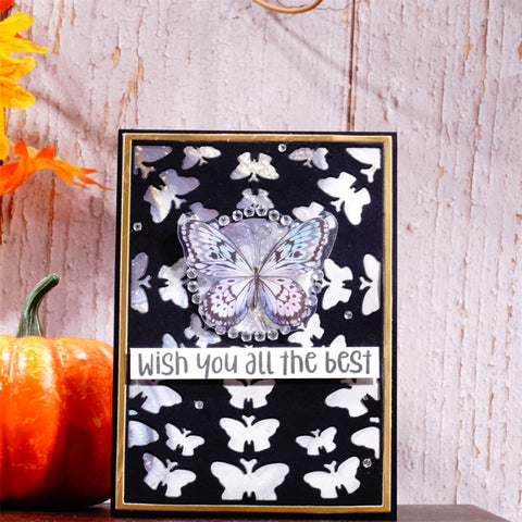 Inlovearts Hollow Butterfly Background Board Cutting Dies