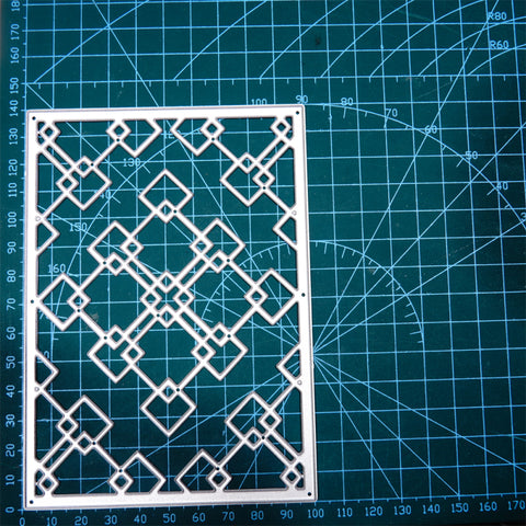Inlovearts Hollow Square Backgroud Board Cutting Dies