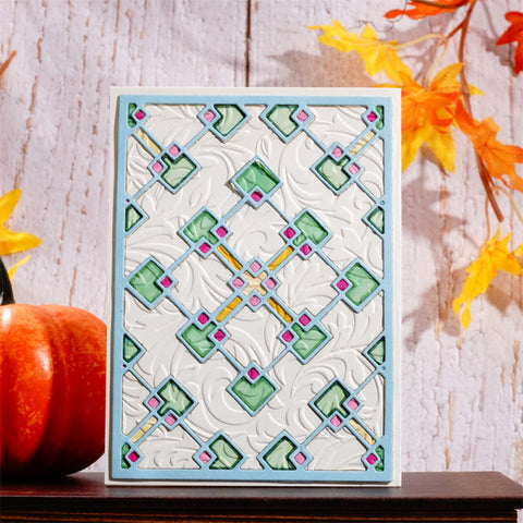 Inlovearts Hollow Square Backgroud Board Cutting Dies