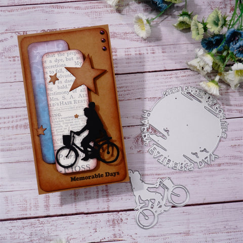 Inlovearts Parent-child Riding Theme Cutting Dies