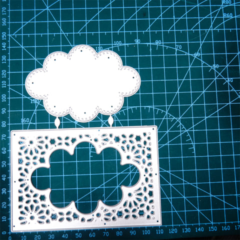 Inlovearts Hollow Cloud Background Board Cutting Dies