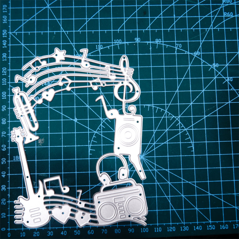 Inlovearts Musical Instrument Note Frame Cutting Dies