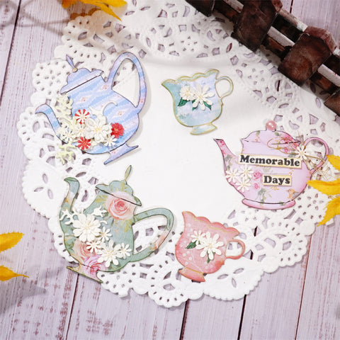 Inlovearts Teapot And Cup Cutting Dies