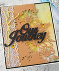 Hollow Sunflower Branches Side Border Dies - Inlovearts