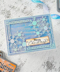 Rectangle Snowflake Corner Decor Frame Dies - Inlovearts