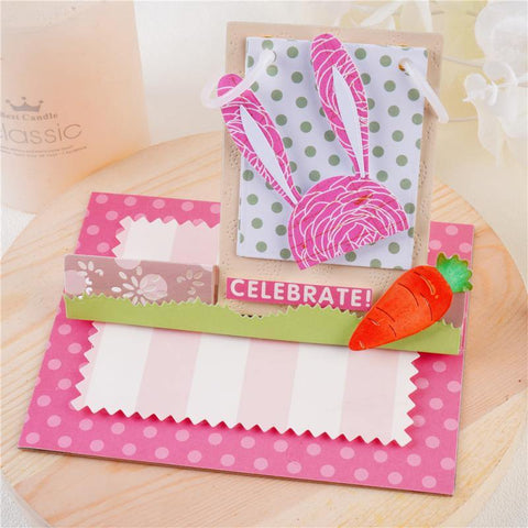 Inloveartshop 3D Foldable Card Inserting Frame Cutting Dies