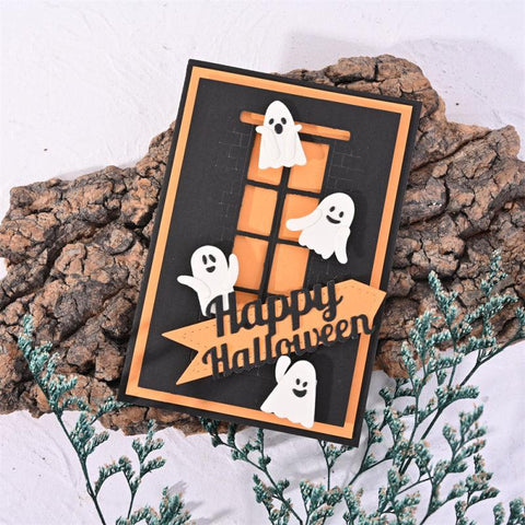 Inlovearts Halloween Cute Ghosts Metal Cutting Dies