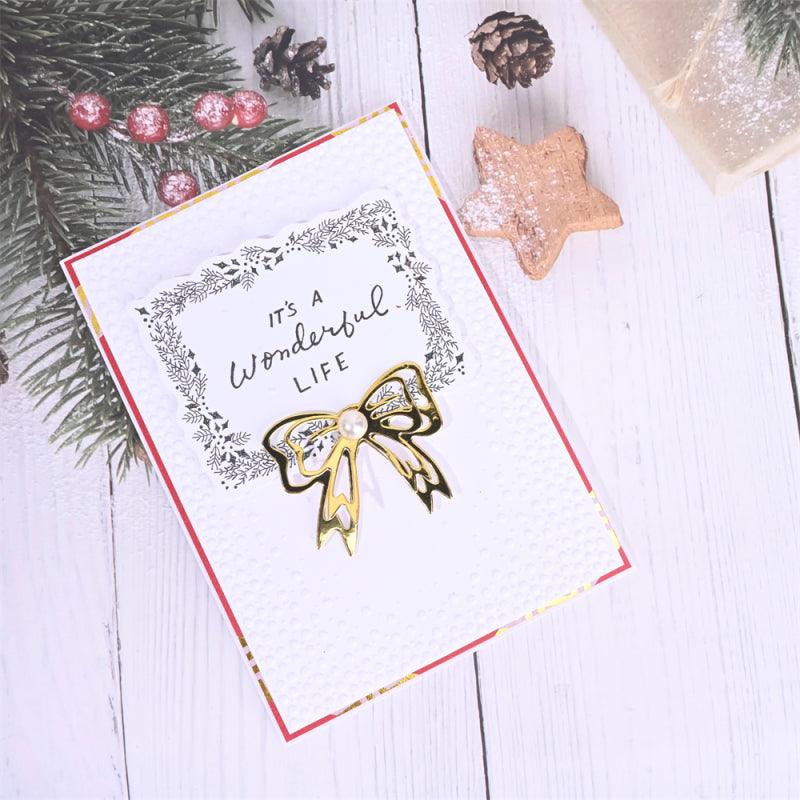 Inloveartshop 6Pcs Stylish Bows Tag and Decoration Cutting Dies