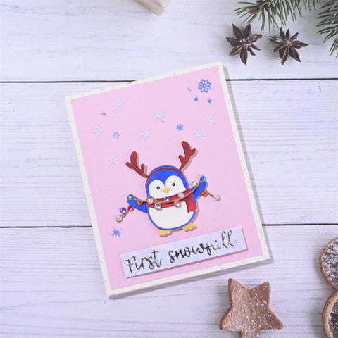Inloveartshop Cute Little Penguin Christmas Theme Cutting Dies