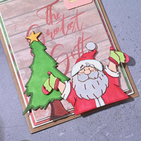 Inloveartshop Santa Claus, Christmas Tree and Small Tags Cutting Dies