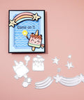 Inloveartshop Cute Cartoon Star, Rainbow & Popsicle Cutting Dies - Inlovearts